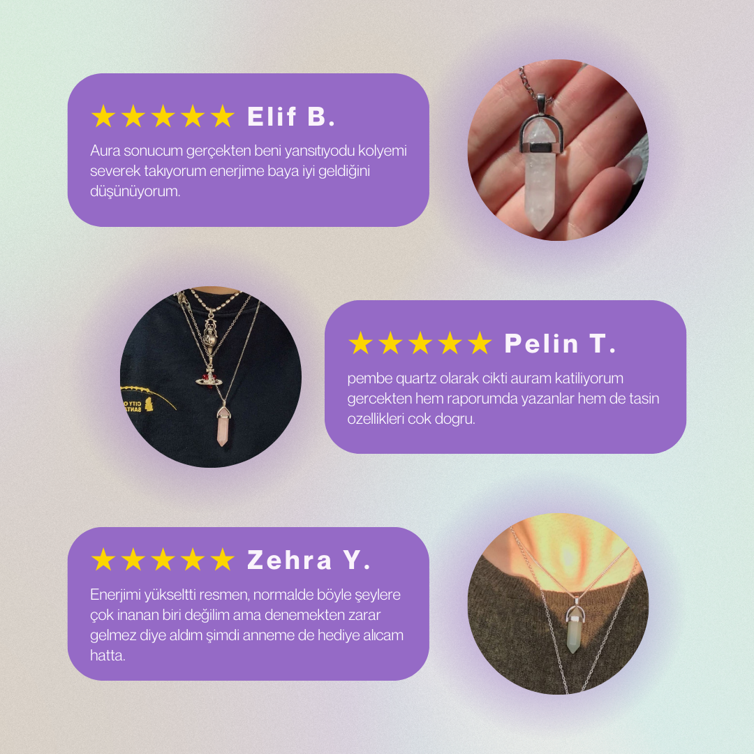 Aura Yansıması: Kişiye Özel Kristal Kolye