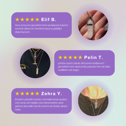 Aura Yansıması: Kişiye Özel Kristal Kolye